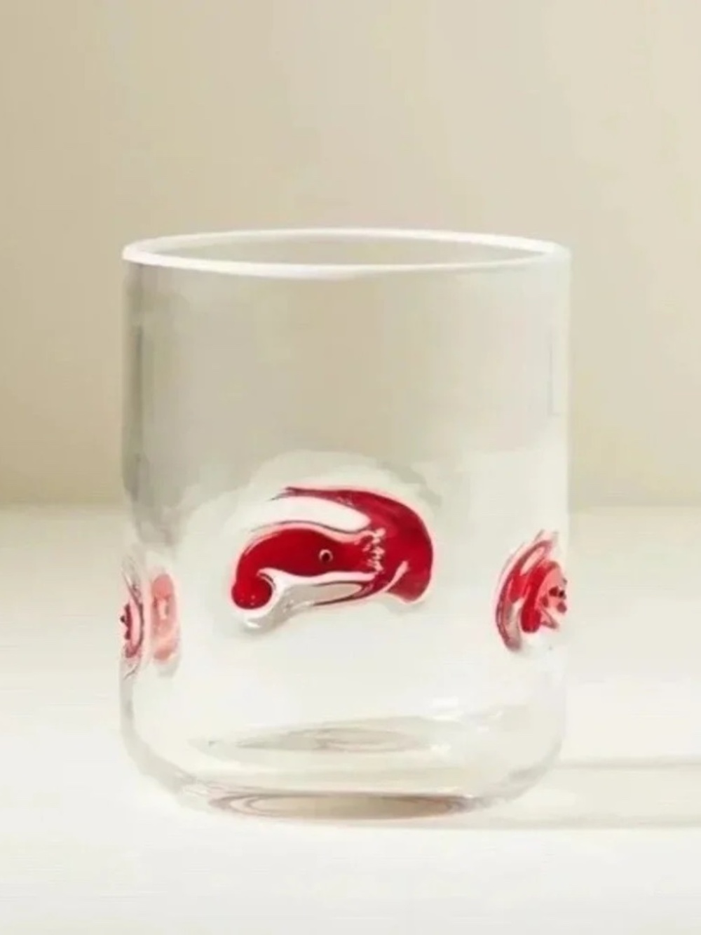 Anthropologie Icon Lola Juice Glass Shrimp NWT NEW - Picture 2 of 2